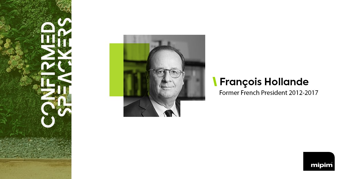 MIPIMWorld's tweet photo. We are honoured to announce @fhollande as #MIPIM 2022's opening keynote speaker.

With a focus on "Driving Urban Change" join us in Cannes to hear the former French president speak about challenges and opportunities for the property industry.

Read more: https://t.co/bvxL368HB3 https://t.co/jBorquiG2R