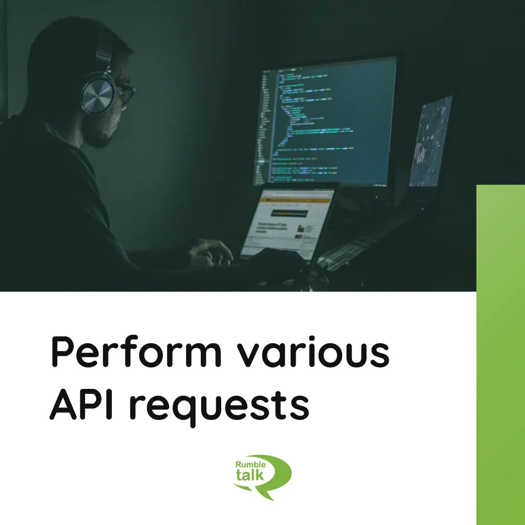 RumbleTalk's tweet image. Connect your userbase to your chat. Perform different API requests with your own token. RumbleTalk provides you with two strings: key and secret.
buff.ly/2CCWQzd
#RESTAPI #APIchat #wpAPI #developertools #devtools #onlinechat #groupchat #saaschat #userbase