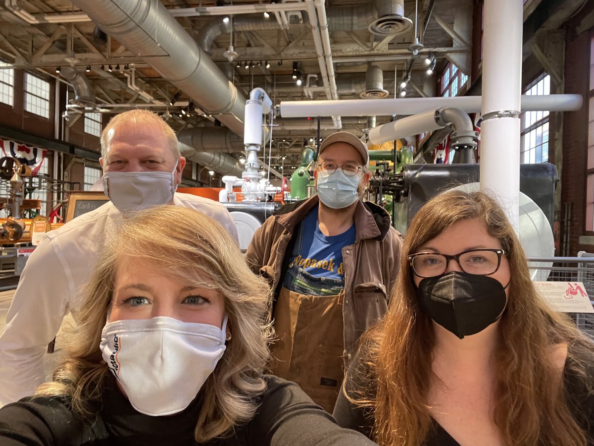 Victaulic's tweet image. Did you know today is #MuseumSelfieDay? Victaulic and @NMIHorg celebrated by taking a photo in front of the Corliss steam engine, outfitted with Victaulic’s steam solutions.  

Click here to learn more:  bit.ly/3fBBKBz

#victaulic #industrial #steam #history #museum