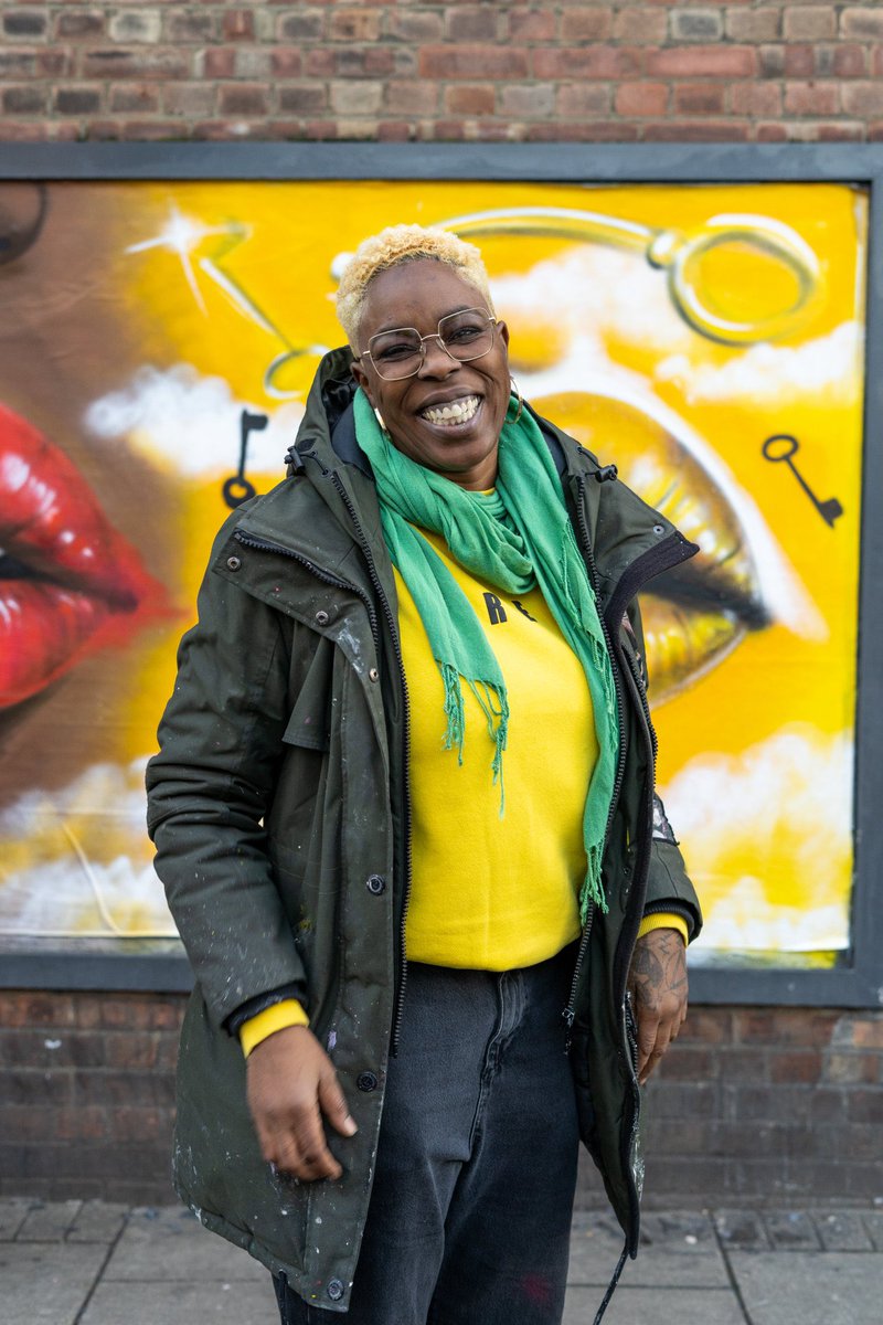 Woke up this morning to the most surreal, beautiful thing. A Luster mural in Brixton by three incredible artists— <a href="/CarleenDeSozer/">Carleen De Sozer</a>, <a href="/leehybriddesire/">Lee Hybrid Desire</a>, and Claire Kaitesi. It’s a crazy honor to be a part of your work. Thank you <a href="/picadorbooks/">Picador Books</a> and @Jack__Arts. I’m speechless.