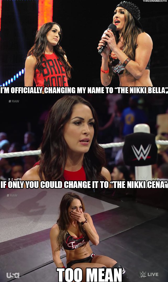 I am changing my name to Nikki Bella!

#NikkiBella #BrieBella ##Bellatwin #WWE https://t.co/21WXgASUqO
