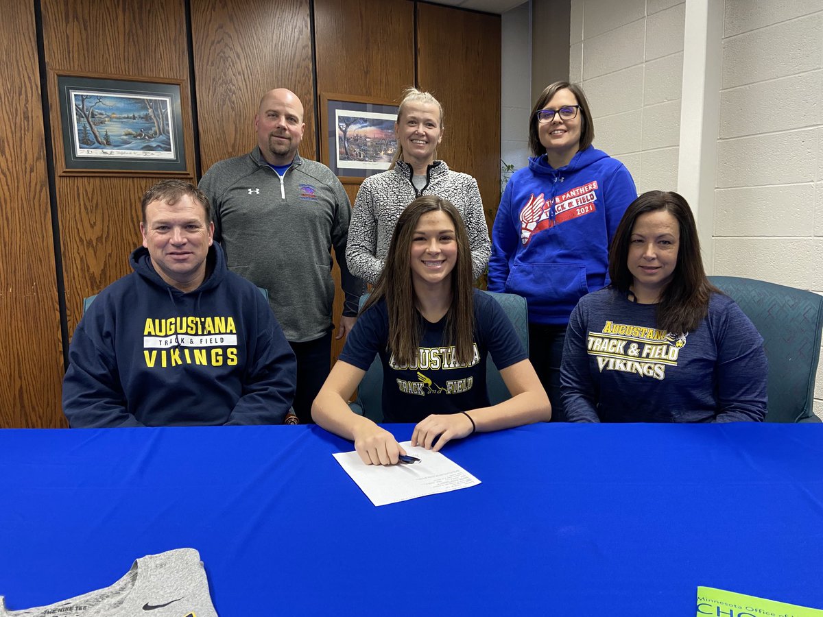 TMBPanthers's tweet photo. Congrats to Sheridan Ludeman for signing her letter of intent to run Track at Augustana College https://t.co/X5Z3CK0Wof
