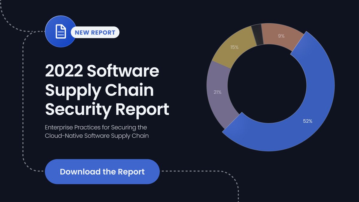 anchore's tweet photo. Our second annual survey just dropped! The data includes the impact of #software supply chain #security attacks (like #Log4j) on larger orgs and how they plan to better protect themselves. https://t.co/4HU39W5AR4 https://t.co/LhmGQgb7UT