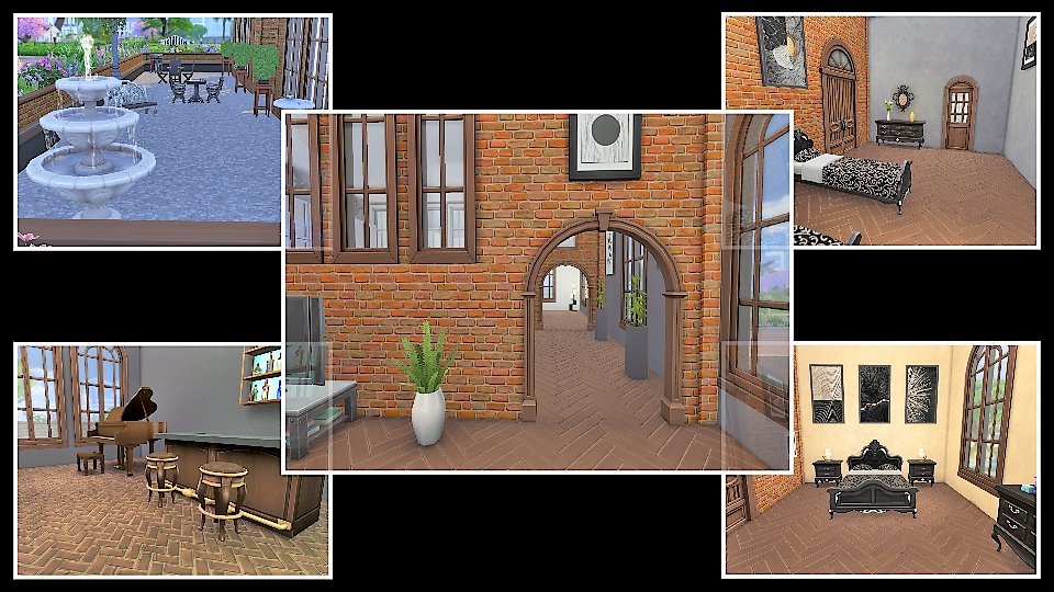 Inamacsims4's tweet photo. The Conor *base game* - #basegame #debugcars #debugdecor Artwork by #MeekaDenimore #Althanasia #roseymow #ShowUsYourBuilds #thesimmerssquad House made by me #Inamac xx https://t.co/3OyjbIR0SL https://t.co/kf2fZYyYH3