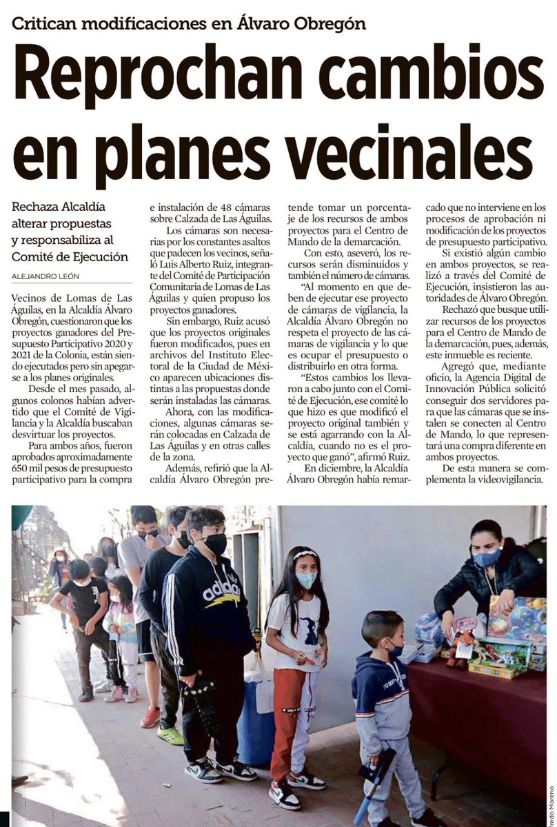 PORLASAGUILAS's tweet photo. #ALERTA La @AlcaldiaAO al mando de @lialimon y su equipo modificó y no respetó los proyectos ganados de los presupuestos participativos 2020 y 2021. #PresupuestoParticipativo #LasAguilas #AbroHilo https://t.co/s5opimdH94