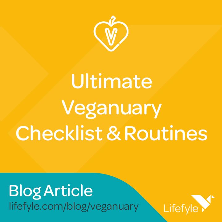 Have you signed up for #Veganuary or do you want to experiment with a few plant-based meals this month? Either way, Lifefyle can help you reach your goals! Read our Ultimate Veganuary Checklist &amp; Routines here: lifefyle.com/blog/veganuary
​#vegan #plantbased #veganfood #plantbasedfoo
