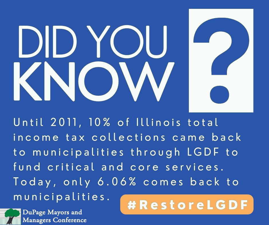 AddisonVillage's tweet photo. Legislation has been introduced to #RestoreLGDF so that municipalities across Illinois receive critical funding to provide essential services in the community. Contact your State Legislators today and let them know that you support restoring LGDF: https://t.co/m0rImHmMec https://t.co/lvxSFKzWiv
