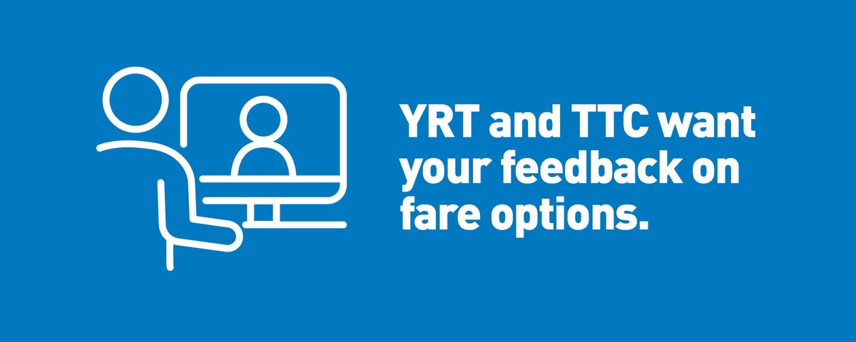 YRTViva's tweet photo. Your feedback is important 🚨📢! 

The #TTC and YRT are working to develop a 5-Year Fare Policy and 10-Year Fare Collection Outlook. This is project will work to improve customer experience and create a consistent fare system for both systems.

Learn more https://t.co/SD6DshaMZd https://t.co/KQyiSADGXm