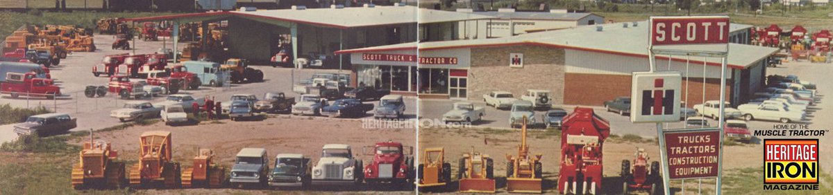 HeritageIronMag's tweet photo. The year was 1966. What are YOU taking home from this dealer lot in Monroe, LA? Farm equipment sales that year totaled $913,000,000. Not only was that a 14.8% increase over 1965, but also a new all-time high. – IHC 1966 Annual Report. #WaybackWednesday #IHC #TractorHistory https://t.co/UAk925EyJc