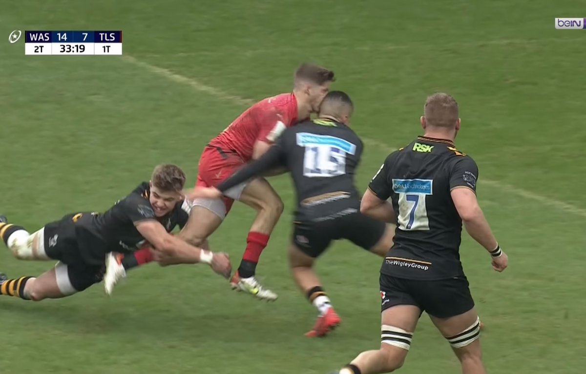 acturugby's tweet photo. 🏉🟥 Son rouge contre Toulouse a fait causer : Jacob Umaga (Wasps) suspendu 4 semaines ▶ https://t.co/cOPTAvekS6 #ChampionsCup #rugby #WASPSST https://t.co/yh9VkzD2hg