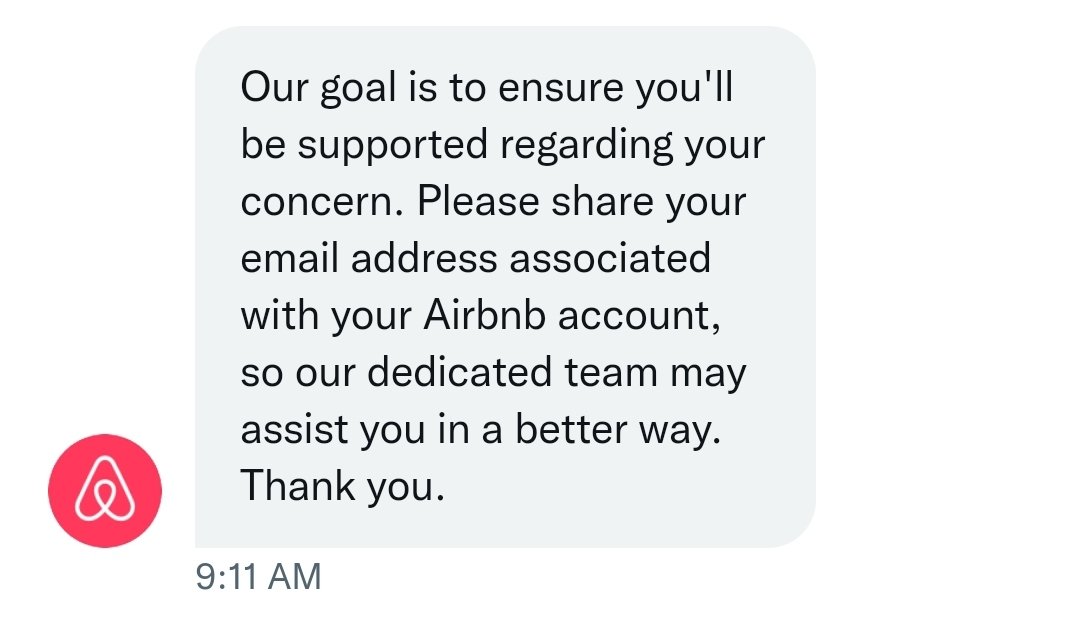 Airbnbhostin's tweet photo. In case anyone was wondering, this is all the "help" @AirbnbHelp and @Airbnb customer service will provide. Switching ambassadors so resolutions get screwed up and asking your email over and over followed by a "we made a note". https://t.co/skwLBv2kNB