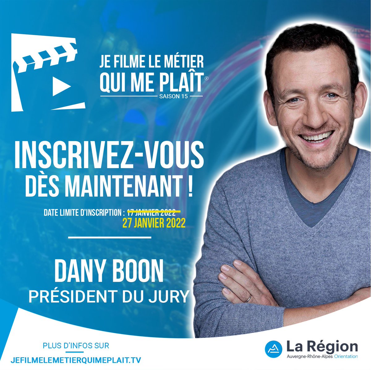 AURAOrientation's tweet image. 🔴 Le concours #JFLMQMP joue les prolongations ! 
Vous avez jusqu'au 27 janvier à 23h59 pour vous inscrire. 
Rdv sur ➡️ bit.ly/Jefilmelemétie…