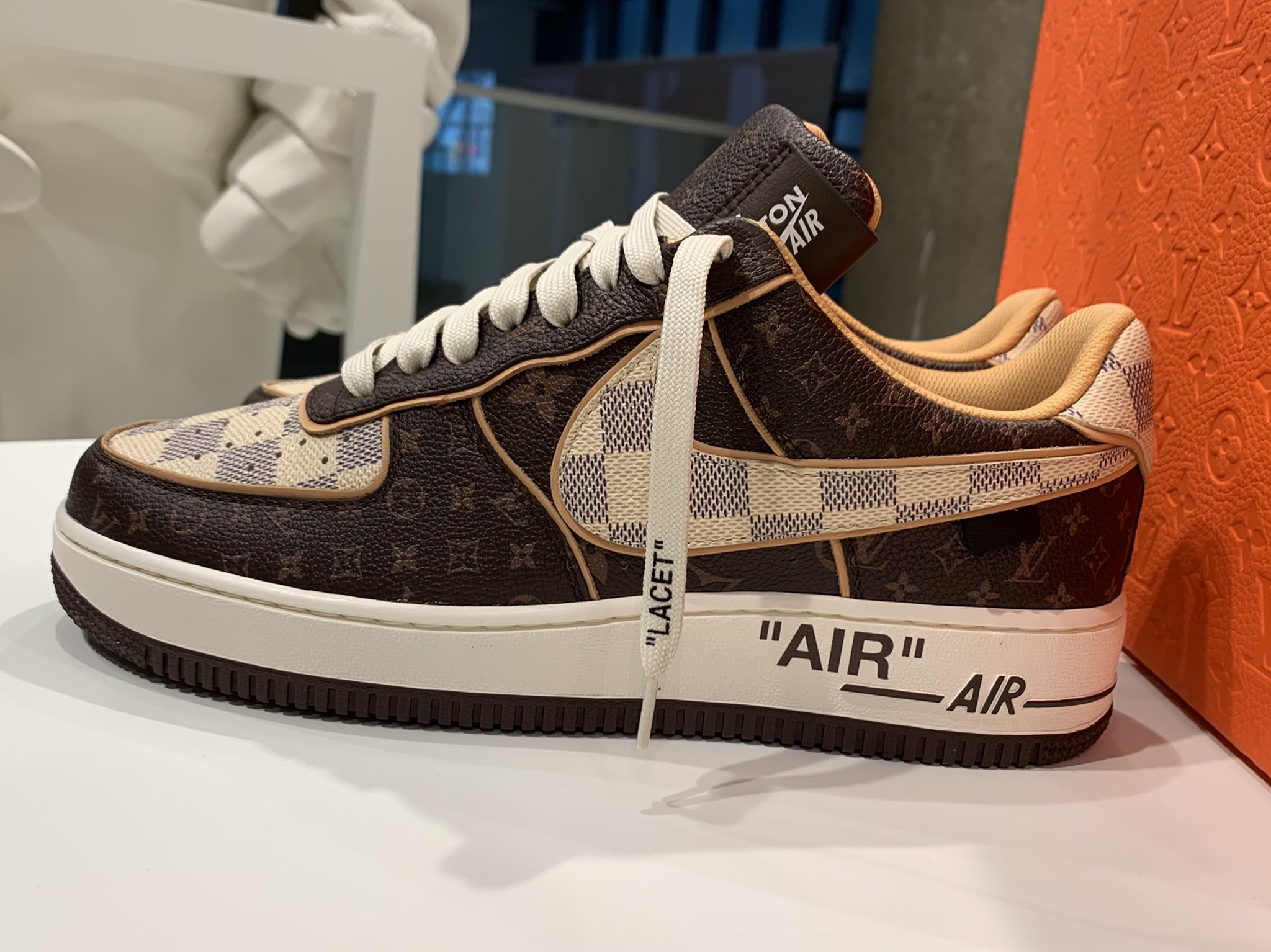 brendandunne on X: Louis Vuitton x Nike Air Force 1 launch to begin  exclusively via Sotheby's auction on Jan. 26. Bidding starts at $2,000.   / X