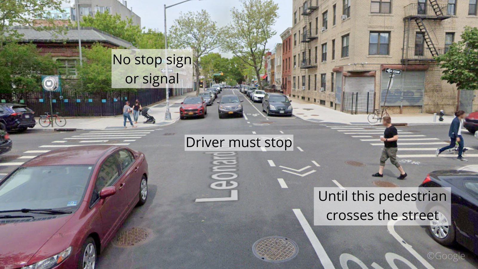 pedestrian crossing intersection