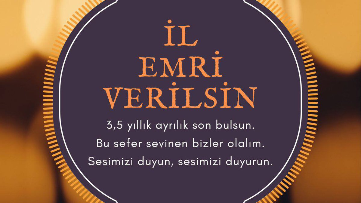 @EgitimBirSen @_aliyalcin_ Bizi de duyun artık #erdoganMebeilemri  il emri istiyoruz ailemize kavuşmak istiyoruz