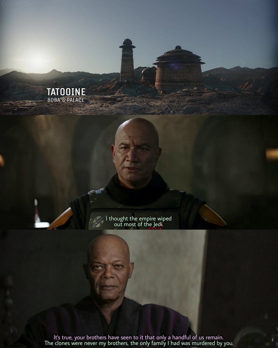 old__master's tweet photo. 👴🏿👨🏽‍🦲 #TheBookOfBobaFett https://t.co/pUAK2BsibG