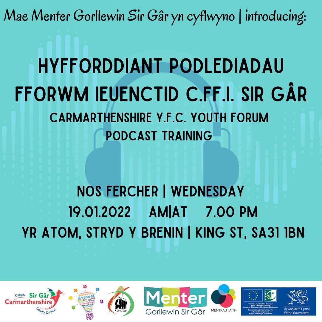 💥 HYFFORDDIANT PODLEDIADAU/ PODCAST TRAINING💥                  🎙Cwpwl o oriau i fynd /Few hours to go🎙