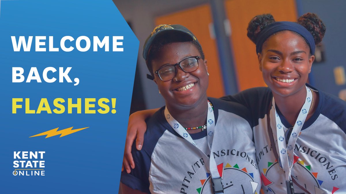 KentStateOnline's tweet photo. Welcome back, Flashes! We hope this semester is your best one yet! 💙💛

#kentstate #onlinecollege #kentstateonline #spring2022 #2022 https://t.co/Pzm66eK8cS