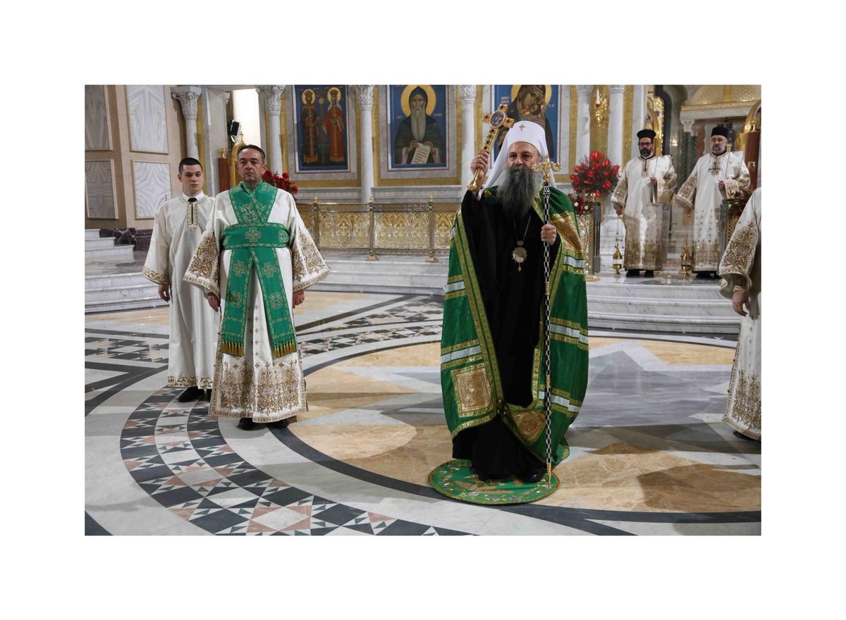 ocptweets's tweet photo. His Holiness Porfirije, the Serbian Patriarch during the special service of Nativity at the Cathedral of Saint Sava, Belgrade
(7 Jan,2022)
Courtesy @spcrs
#Orthodox #nativity #serbian #ocpsociety #patrairch #serbianorthodox #nativityservice #orthodoxy https://t.co/DwfPAcnLyg