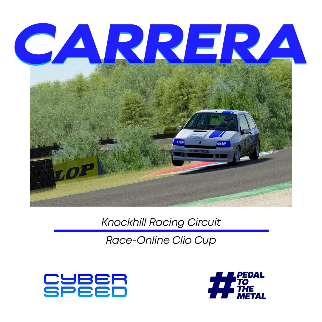 🟢 DÍA DE CARRERA 🟢

Nueva semana de carreras que inicia <a href="/eduvaam/">Edu VC</a> en Knockhill, debutando en la segunda carrera de la Clio Cup de <a href="/inforaceonline/">Race-Online</a> para disfrutar de una noche que se prevé movidita. ¡Cómo gozamos siempre este coche!

#PedalToTheMetal
