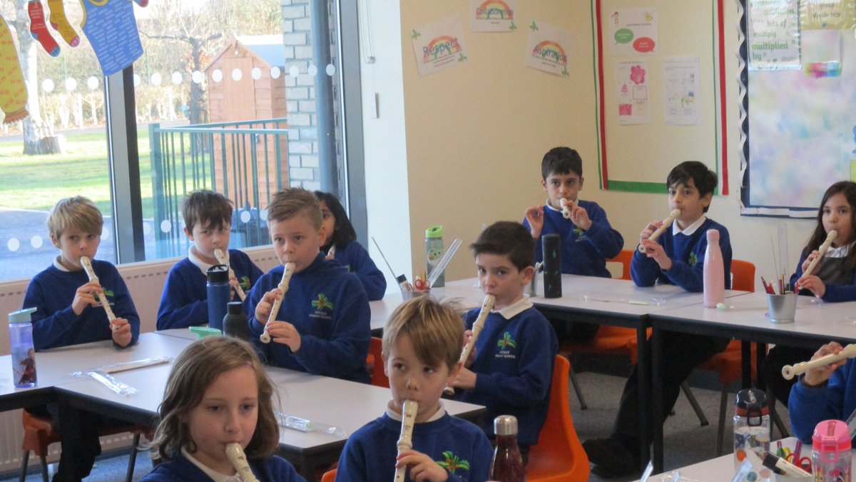 Year 3 are learning to play the recorder. They have been able to follow a simple piece of music and perform this as a class. Well done Year 3! #challenge