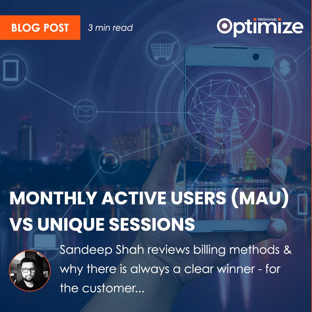 It's a universal truth that when your business chooses a marketing software you'd like to get the best value for your budget. Sandeep Shah blogs why billing per Sessions at this day and age works better than the one using Monthly Active Users. 
ow.ly/QcGL50HxZ4O
#SaaS