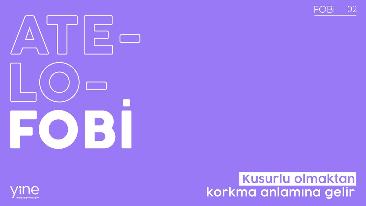 YineMedia's tweet photo. Yeterince iyi olmamaktan endişe duyanların fobisi 😰 #YineAjans #fobi https://t.co/T2ZnUYj37Z