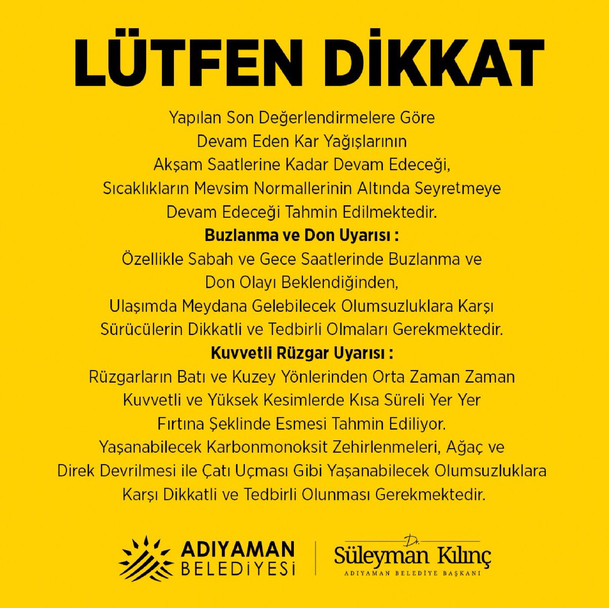 ⚠️ Lütfen Dikkat ⚠️