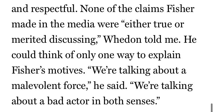 astridtlund's tweet photo. I honestly didn’t expect the Joss Whedon interview to be *this* demented https://t.co/wFhuDwUnNG