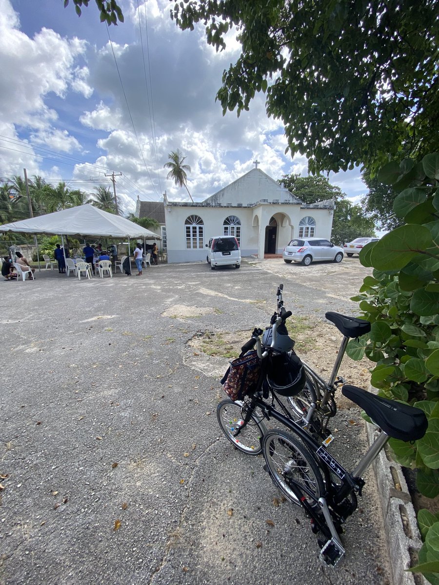 Thinking back to a lovely lunch stop in ⁦<a href="/Barbados/">Visit Barbados</a>⁩. ⁦⁦<a href="/BromptonBicycle/">Brompton Bicycle</a>⁩ came on holiday as well. A great way to explore