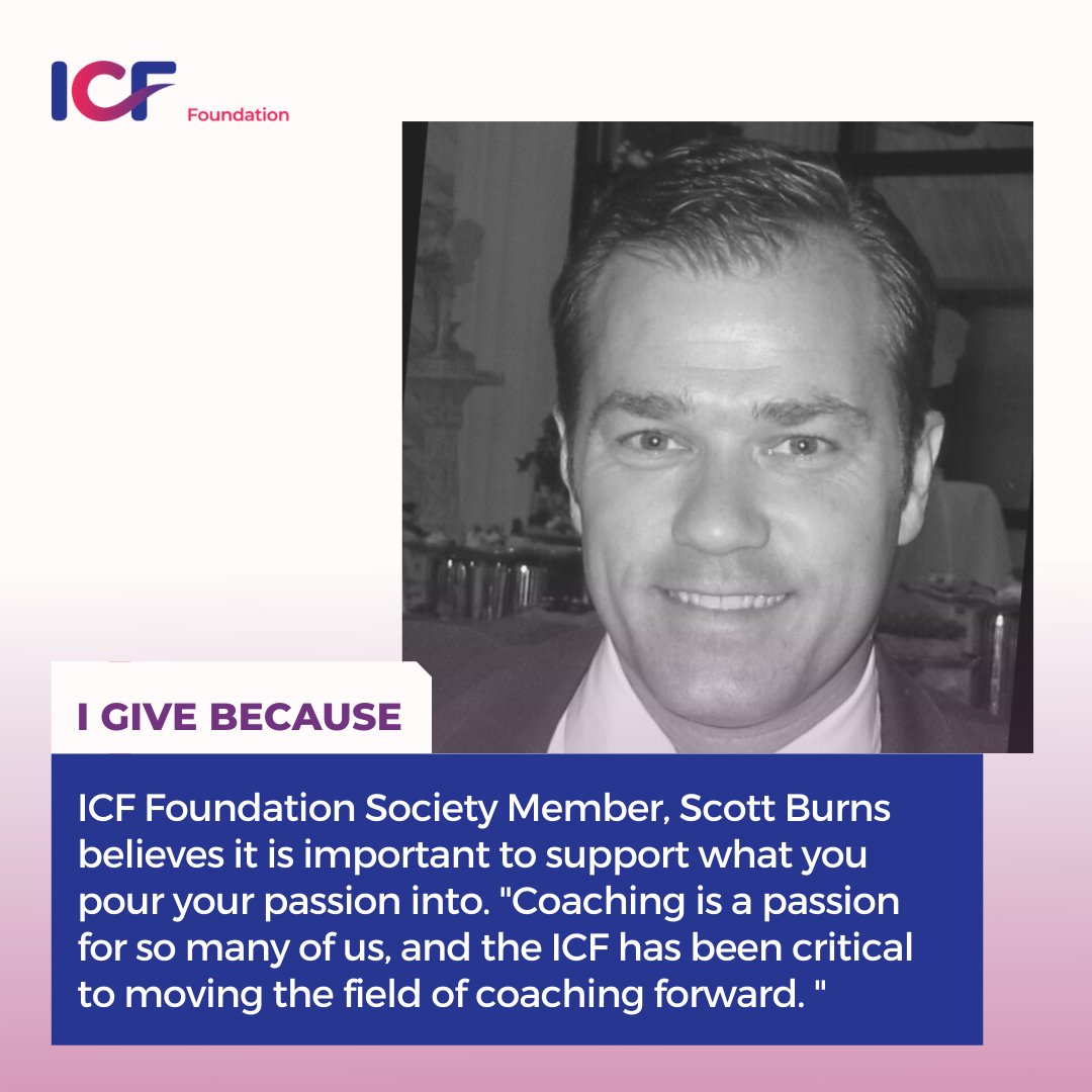 ICFHQ's tweet image. ICF Foundation Society Member, Scott Burns believes it is important to support what you pour your passion into. Learn more: bit.ly/3zQ9TpL

#icffoundation #socialimpactfunding #givingsociety