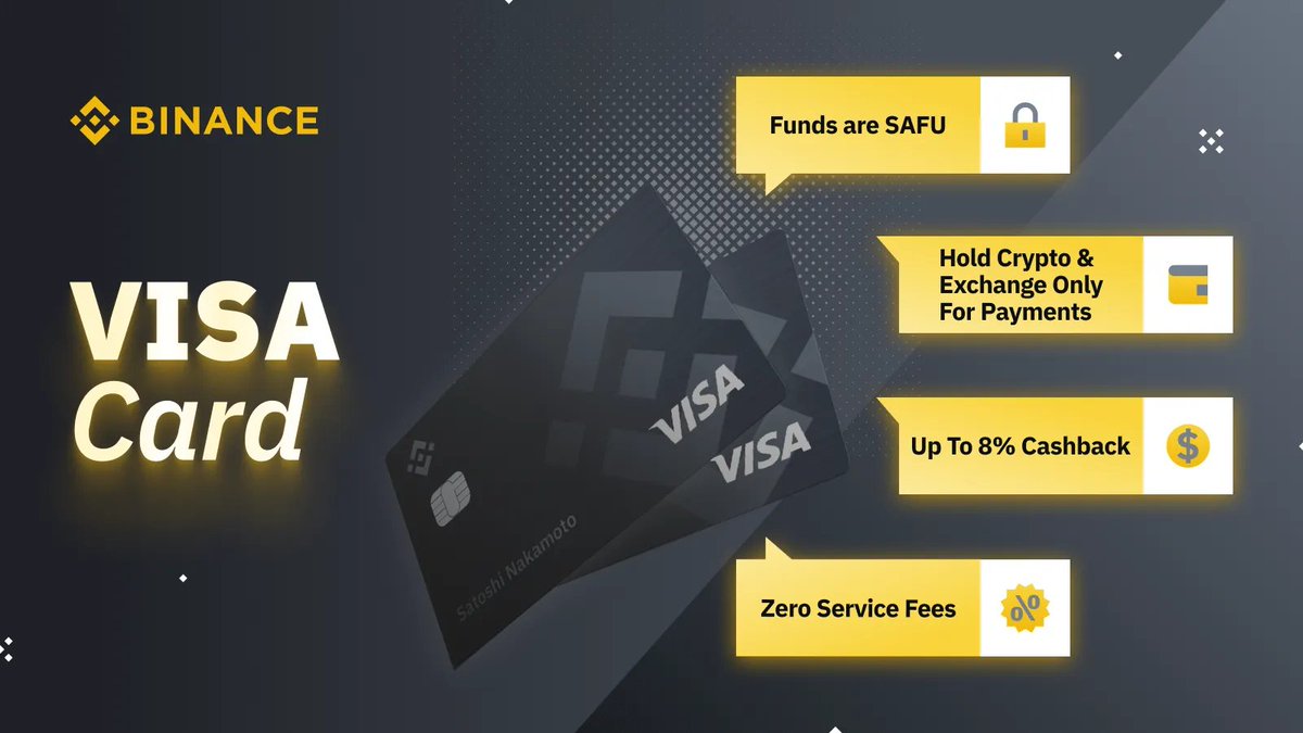 Spend your favourite cryptocurrencies with the #Binance Visa Card! ▶️  https://t.co/lY4ENJEajc