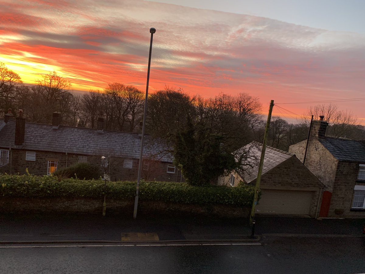 What a fantastic sunrise from school this morning