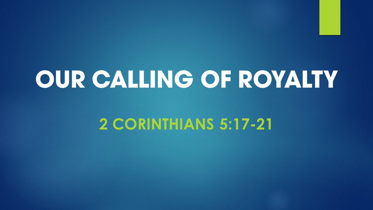 ParkieBaptist's tweet photo. Topic: Our Calling of Royalty
Minister: Pastor Ambrose Nyangao
Verse: 2 Corinthians 5:17-21
#RoyalInheritance #Royal #Inheritance
Sermon Notes...
Link: https://t.co/yg2Z39zu3H https://t.co/4TB4yirVYV