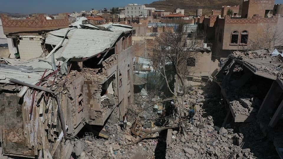 khoury_nabeel's tweet photo. Scene from Sanaa this morning:  @USAmbUN how does hitting a gasoline truck in Abu Dhabi qualify as terrorism &amp; 4 days of bombing civilian targets in Sanaa pass w/o condemnation? In what universe is this acceptable &amp; @StateDept_NEA how do we still mediate the in view of this bias? https://t.co/048OiSGd3r