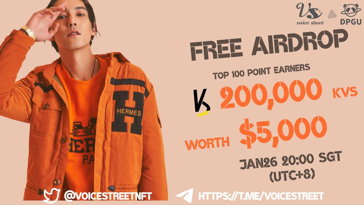 voicestreetnft's tweet photo. 🚨To celebrate the First launch of IMO product on #VoiceStreet, $5000 Worth $KVS #Airdrop

🪙Reward: 200,000 KVS
🐼Winners: 100
⏰End Date: Jan 26
➡️Rules：Complete the gleam campaign task
https://t.co/fK5MPU9Sb4

#MusicNFT #IMO #DPGU $VST $KVS #NFTCommunity $VST https://t.co/N9GAGAjNMk