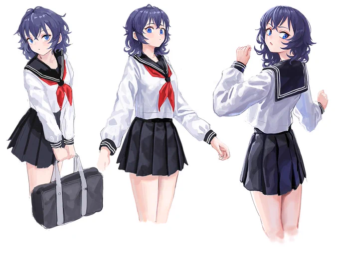 #これを見た人はセーラー服の画像を貼れ 