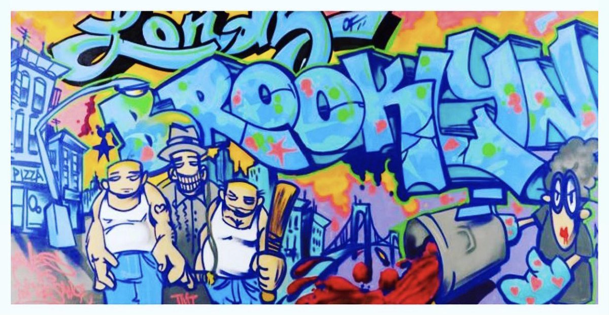 doodlelabs_io's tweet photo. Incredible, the painting below of The Family Mooks by @misterkaveslob has been on display at the Gunter Sachs Museum in Germany since 2008. The #Mooks are truly one of the most iconic and historic NFT projects to have ever been created. https://t.co/KNYbgDZeOq