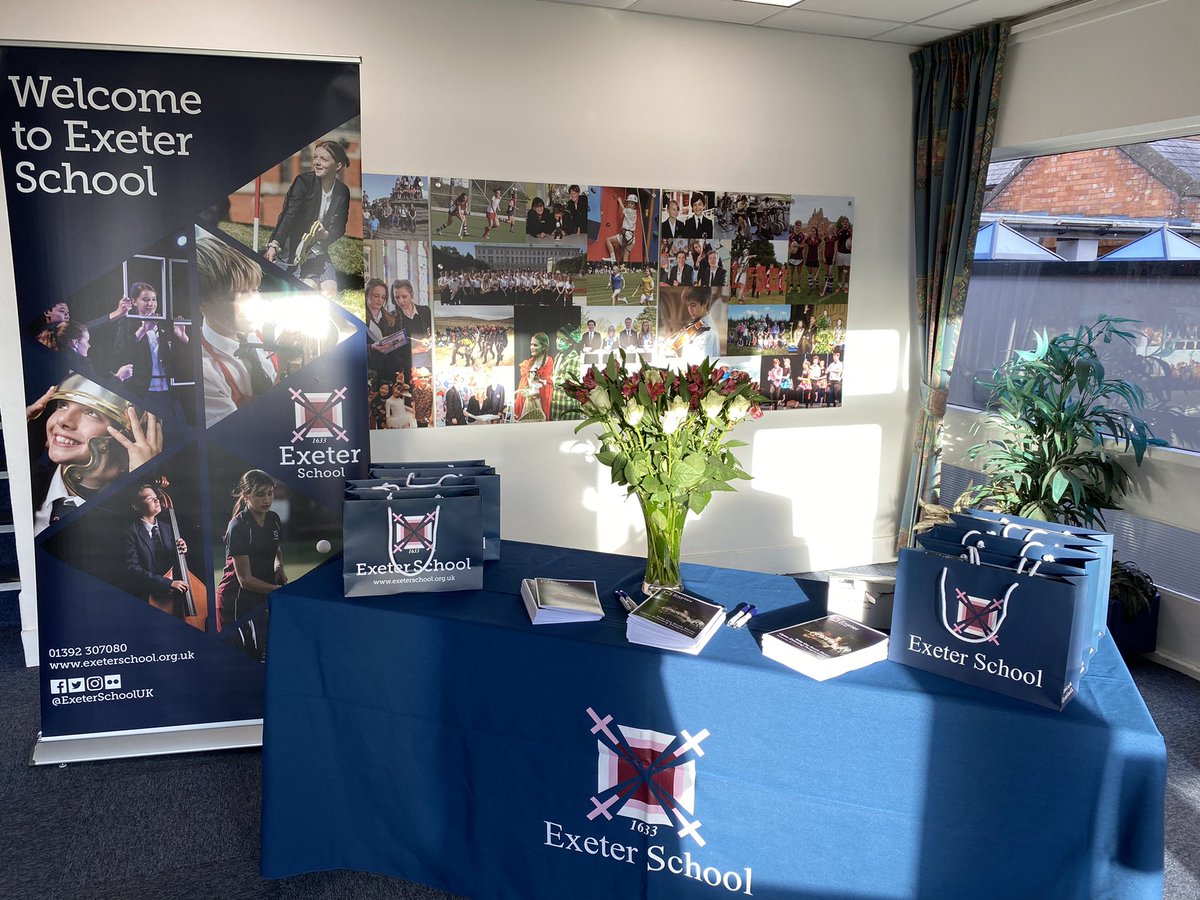 ExeterSchoolUK's tweet photo. All ready to host the ‘Into the Sixth’ open evening tonight from 5.30pm to 7.30pm @ExeterSchoolUK. If you are in year 11 please come along and explore our sixth form. #experienceexeter
#alevels https://t.co/7E25Ehu6pN