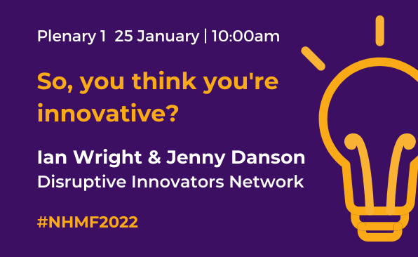We've got FIVE great plenaries lined up for next week's NHMF Conference.

Kicking off with @disruptiveIan & @jenny_danson  challenging us to push the envelope.

Read more: https://t.co/QpIWNGnCeY

#Innovation #NHMF2022 https://t.co/9Lsyoap0mt