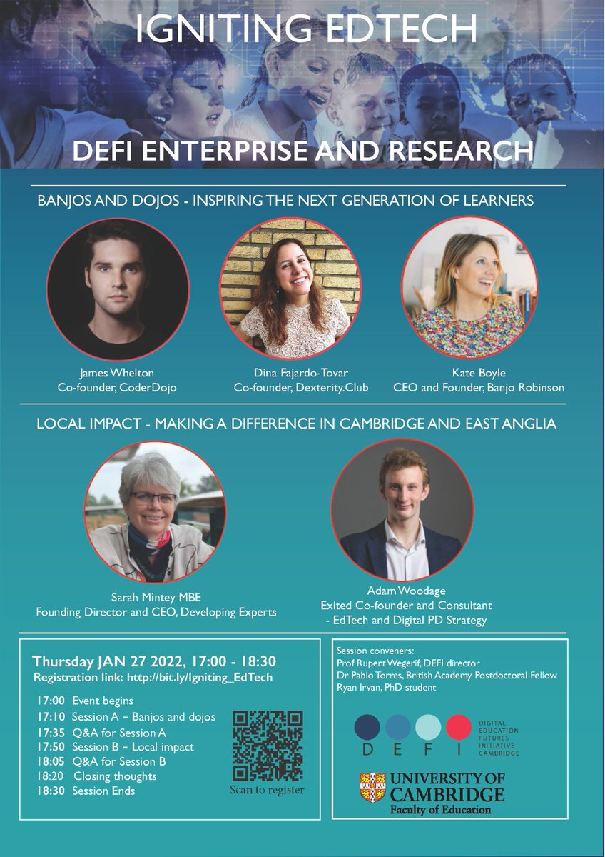DEFI_Cambridge's tweet photo. Our website should be working properly again. Check for yourself and, while you're there, register for Igniting EdTech, our upcoming Enterprise and Research network event on 27 January https://t.co/Oc0yudsSJS https://t.co/8TNeGaDdA9