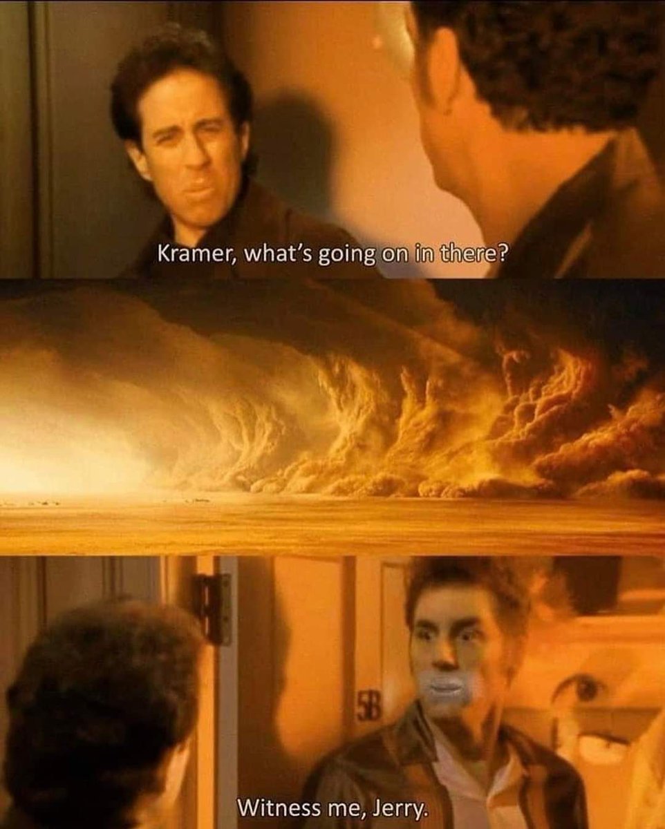 Kramer, what's going on in there...
#Madmax #Seinfeld