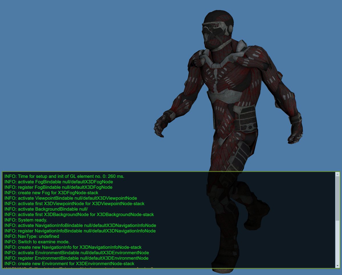 Web3DConsortium's tweet photo. Improved #X3DOM binary storage of field values on GPU using (inspired by @glTF3D techniques) can efficiently store exceptionally large arrays such as #X3D CoordinateInterpolator, useful for large keyframe animations. https://t.co/DrGzStRvDq https://t.co/pOuV9TfCFN