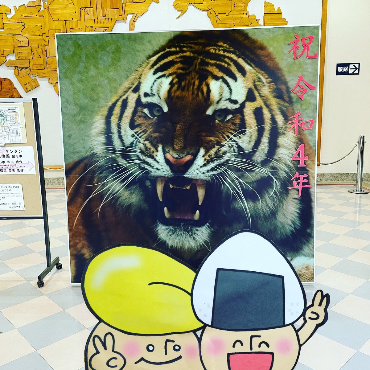 おむすびきのこさんは京都以外も旅するよ！神戸にやってきたよ。王子動物園で今更だけど寅年の撮影会をしたよ🐯