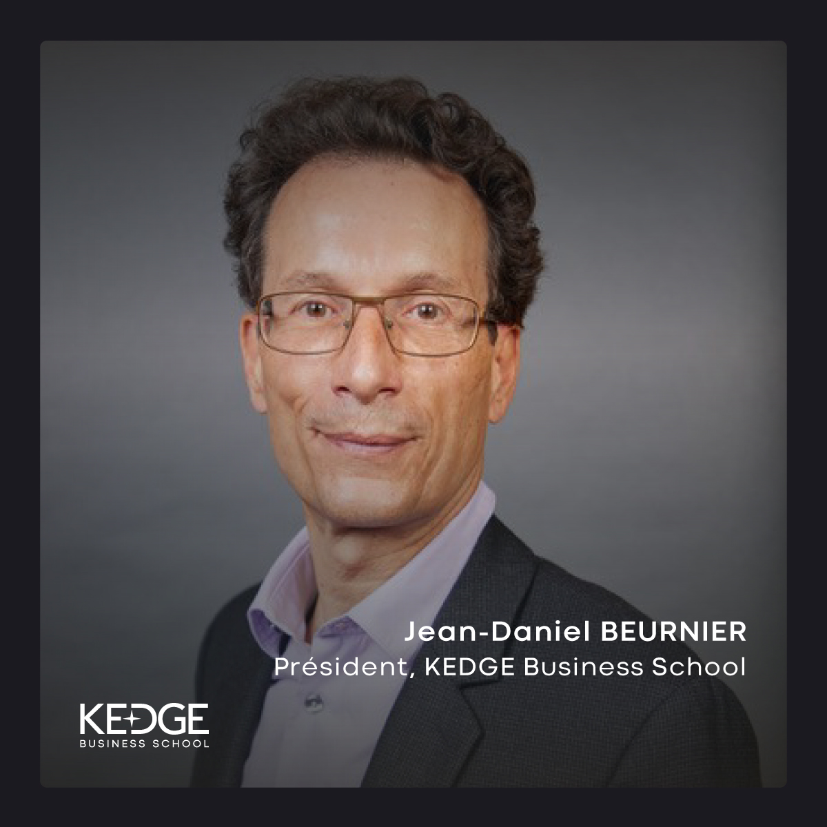 📣 À l’issue de l’Assemblée Générale qui s’est tenue aujourd'hui à Paris, Jean-Daniel BEURNIER est nommé Président du Groupe KEDGE Business School.

Élu pour un mandat de cinq ans, il succède à <a href="/AgnesGrange/">Agnès Grangé</a>. 

En savoir plus 👉 bit.ly/présidence-KDG…