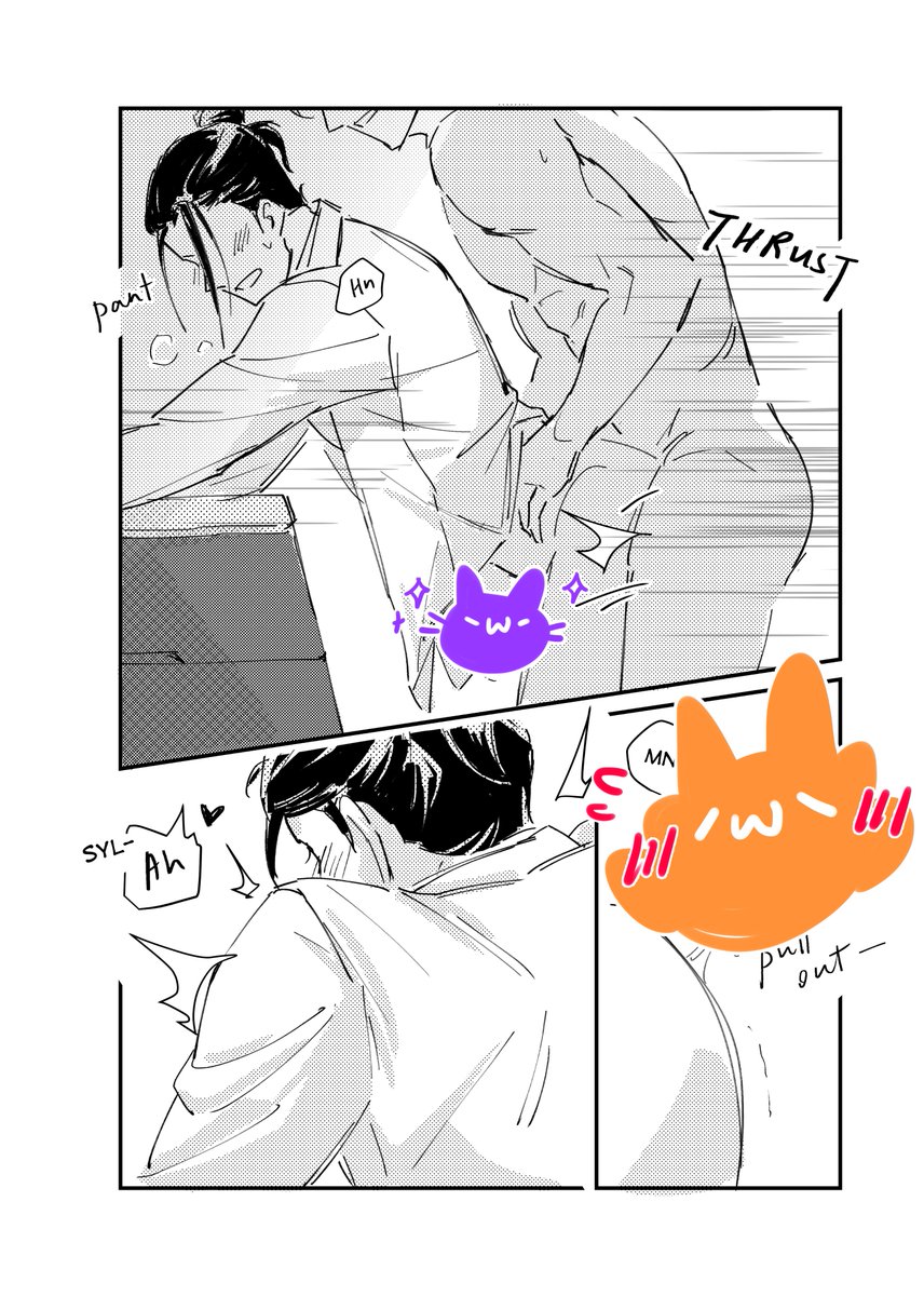 Preview pages for my comic in the our zine @EternallySylvix ! 

Felix will get what he wants from Sylvain after being so demanding and needy🍆⤴️⤴️✨

#sylvix 