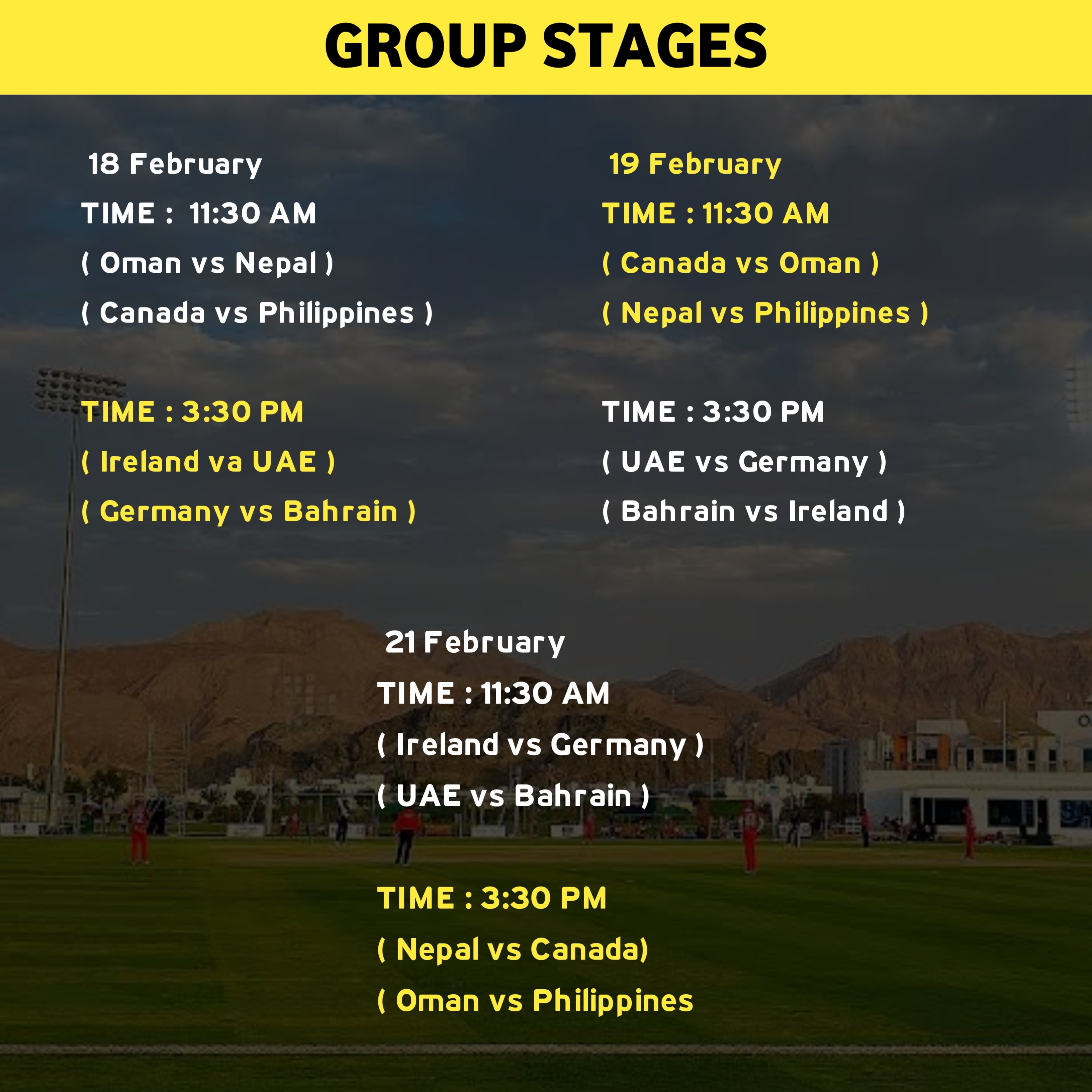 Ireland vs bahrain