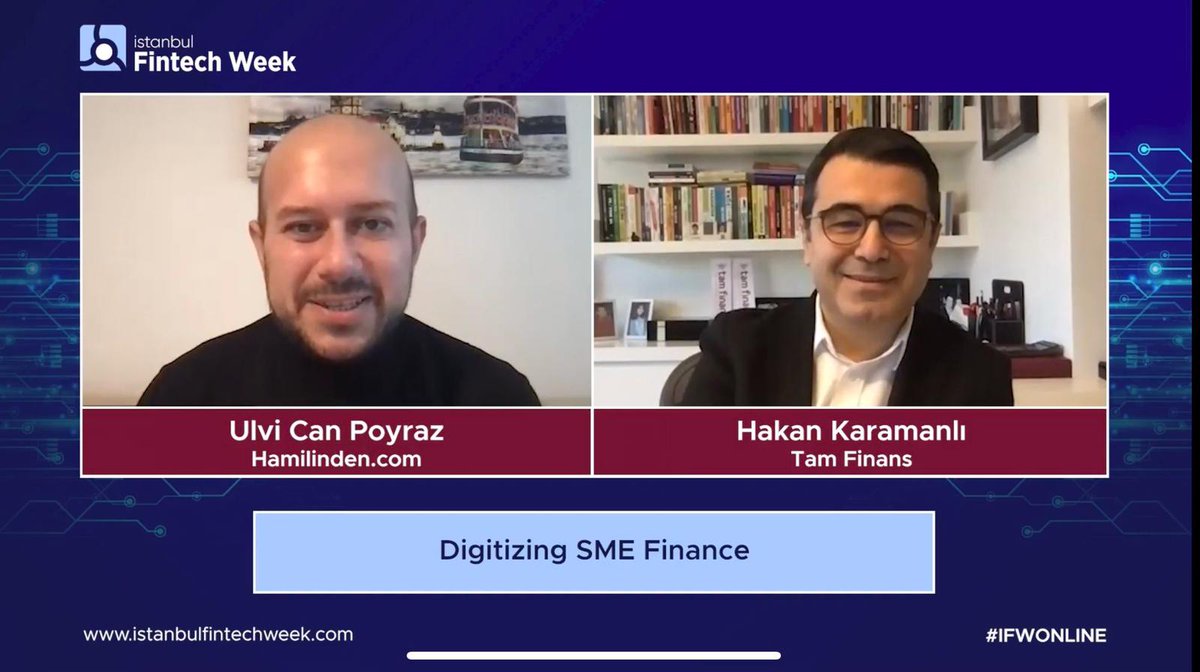 tam_finans's tweet photo. Tam Finans CEO’su Hakan Karamanlı, bugün Istanbul Fintech Week’de gerçekleşen Digitizing SME Finance panelinde konuştu.
#TamFinans
#IFWONLINE #FinTR #ISTANBULFINTECHWEEK https://t.co/pRpmJVWt4V