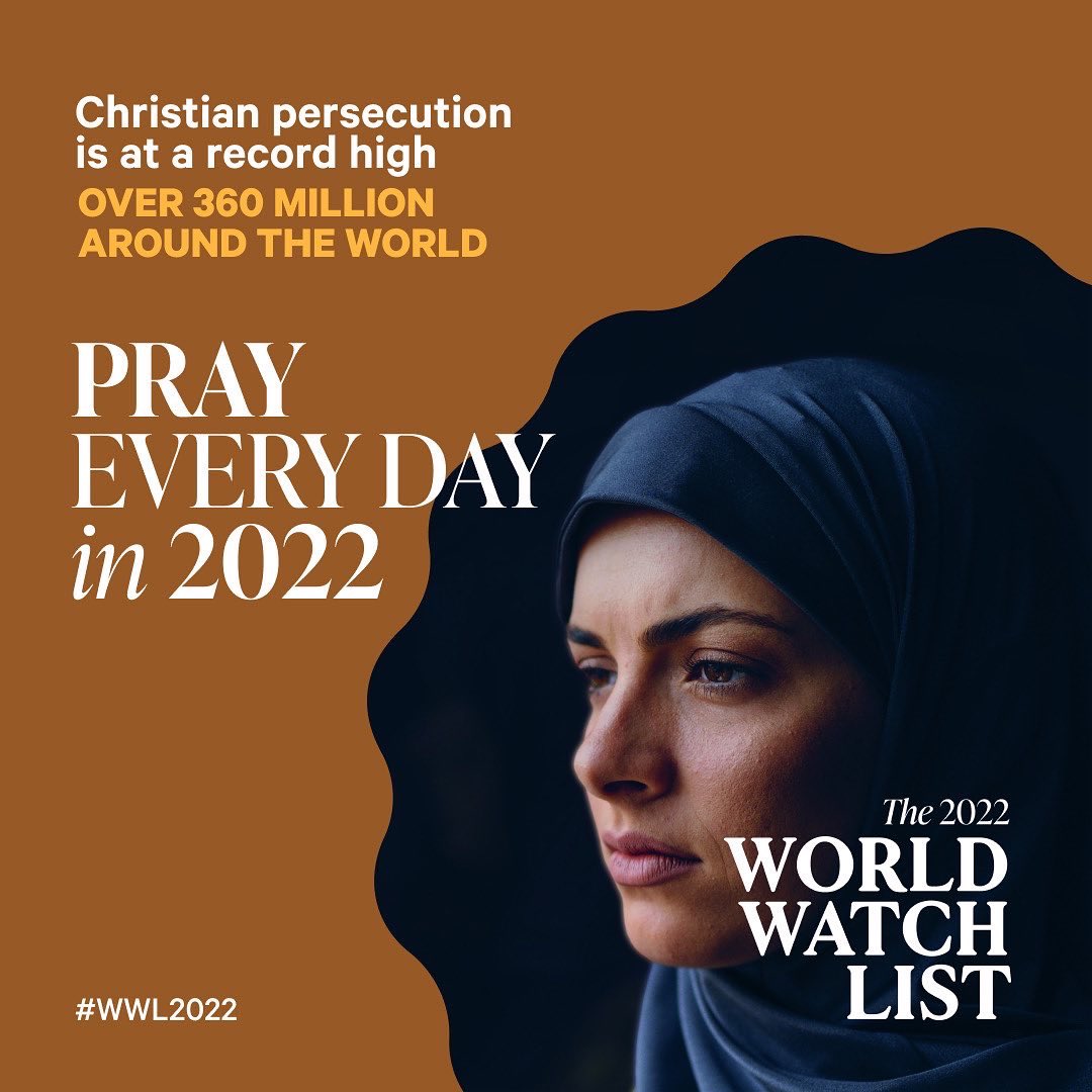 Religious persecution BREAKS 💔 my heart. Did you know everyday 16 Christians are killed, 14 churches attacked & Christian persecution is at a record high? That’s why I’m partnering with @OpenDoors—visit this link for updates about the persecuted church 🙏🏽 opendoorsusa.org/christian-pers…