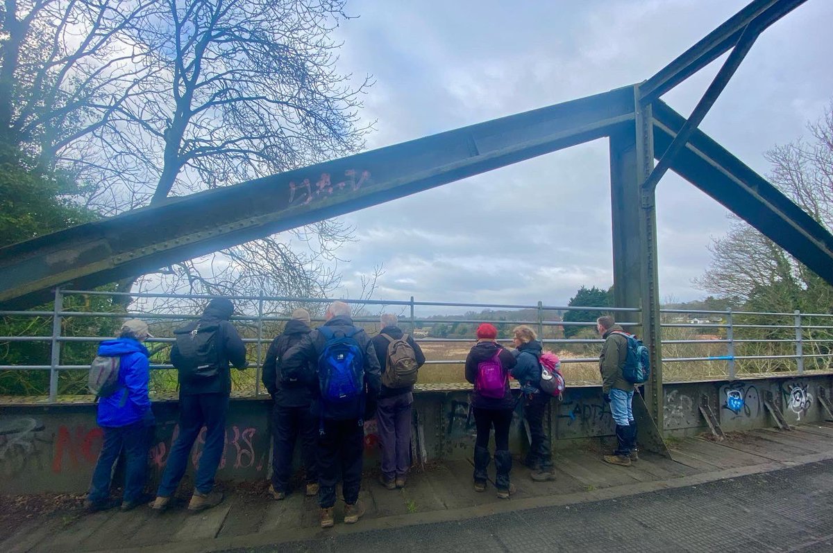 HikeNorfolk's tweet photo. A few shots from today’s Hike Norfolk Ramblers walk. 7.5 miles around Costessey and Marriotts Way. The weather stayed dry, and clear, we even had a bit of crisp winter sun over the River Tud for our lunch break. @RamblersGB #hikenorfolk #ramblers #marriottsway #Norfolk #hiking https://t.co/ohVqgmUFkL